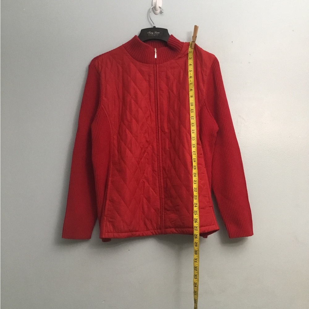 Croft & Barrow Vibrant Red Ribbed Knit Top - Picture 10 of 16